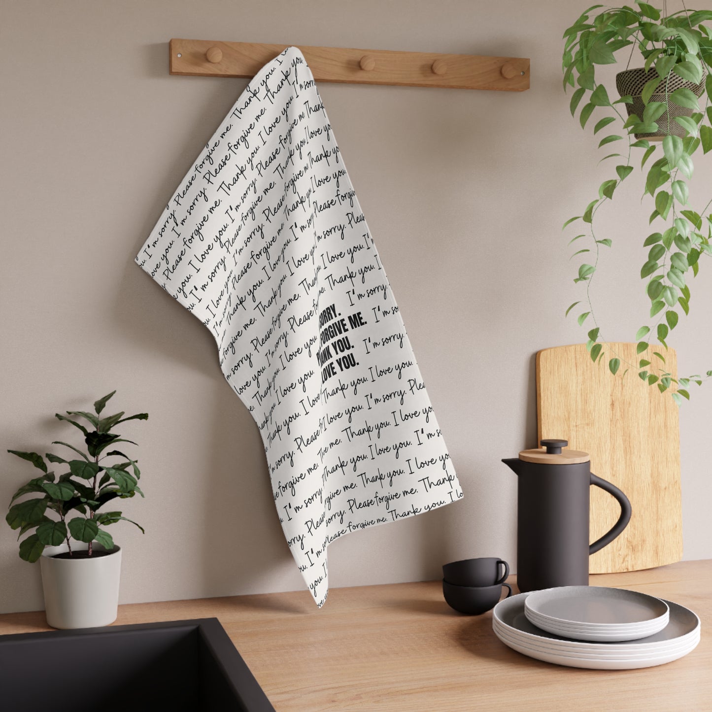Ho'oponopono Kitchen Towel - Love for Inner Child