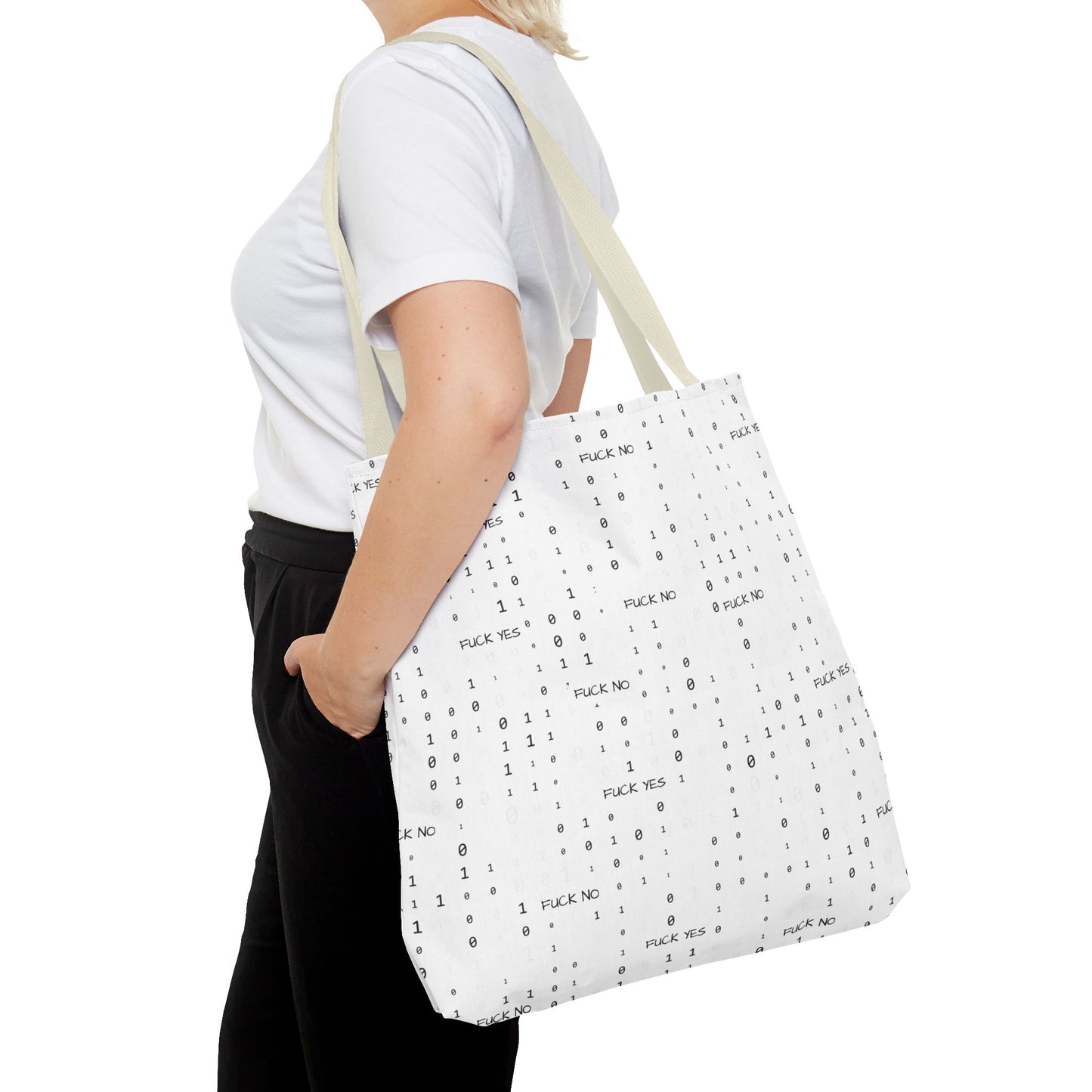 Binary Code Tote Bag - Fuck Yes! (Currently Unavailable)