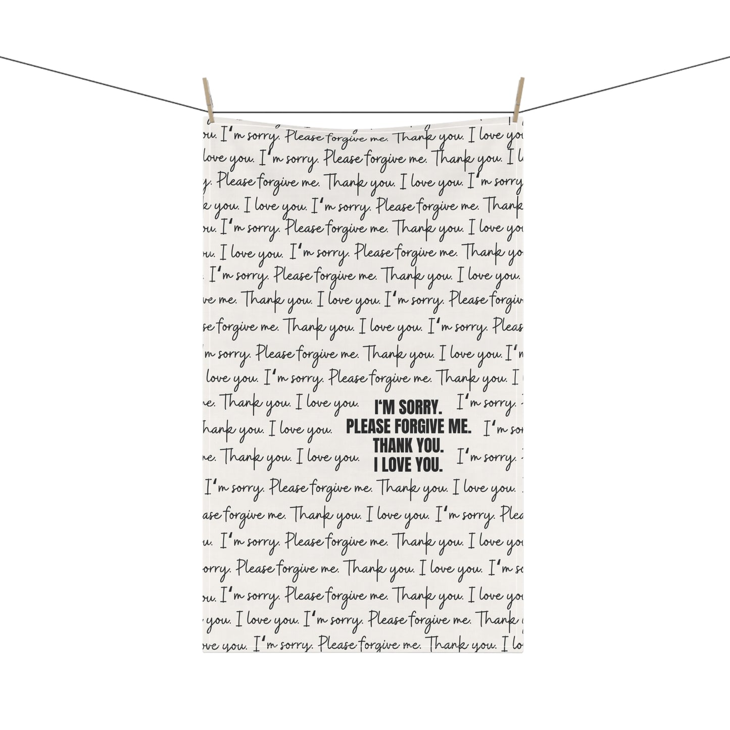 Ho'oponopono Kitchen Towel - Love for Inner Child