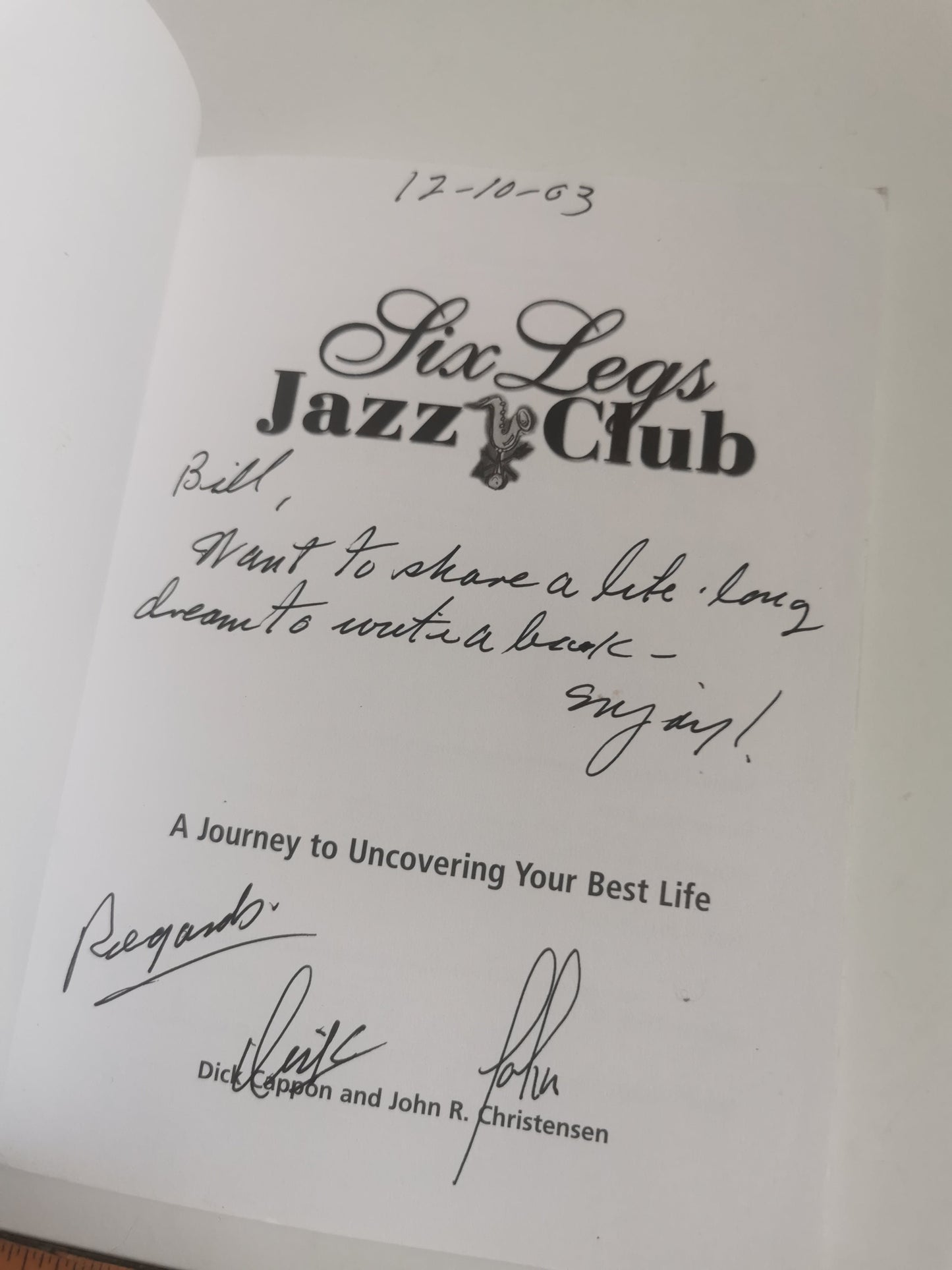 Six Legs Jazz Club - A Journey to Uncovering Your Best Life