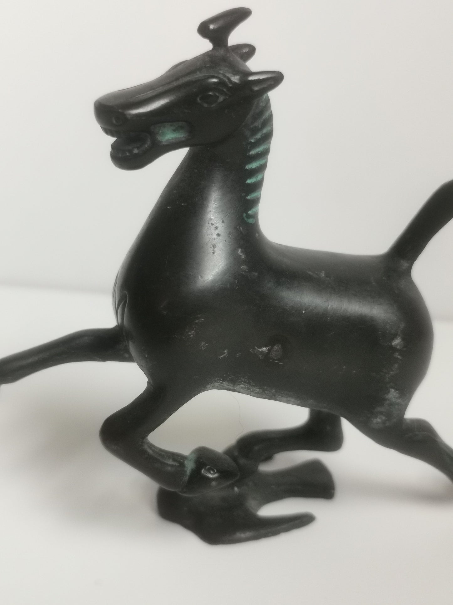 Vintage Bronze Horse Sculpture