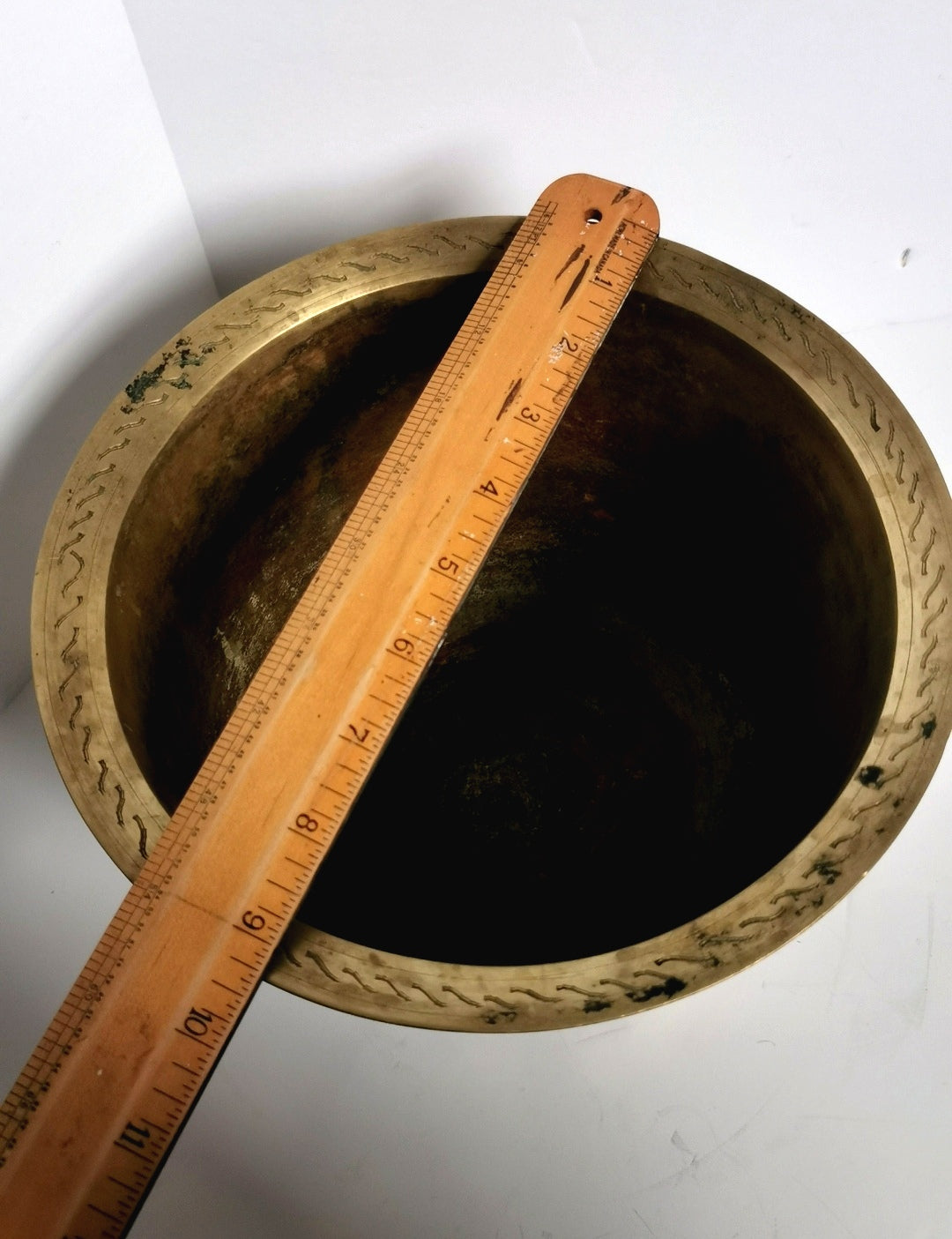 Antique Solid Brass Dragon Pot